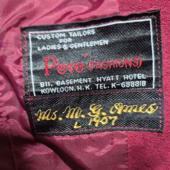 Vintage Women's Burgundy Jacket & Skirt Set - Picture 11 of 16